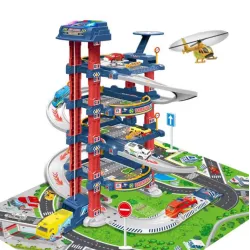 Extralink Kids, car park, garage with electric lift, toy cars for children - Image 4