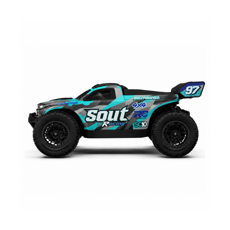EXTRALINK RC SC10 SAMOCHÓD ZDALNIE STEROWANY 1/10 BRUSHLESS 4WD EXTREME TRUCK NIEBIESKI - Изображение 2