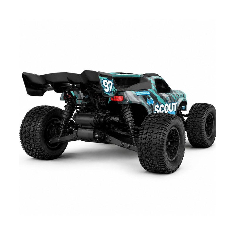 EXTRALINK RC SC10 SAMOCHÓD ZDALNIE STEROWANY 1/10 BRUSHLESS 4WD EXTREME TRUCK NIEBIESKI - Изображение 4