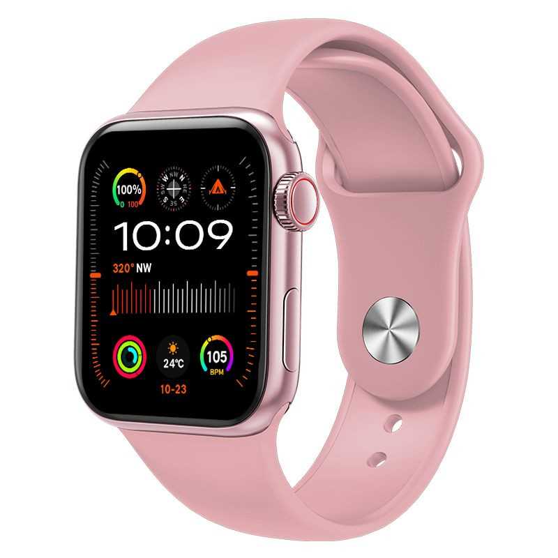 Смарт-браслет Extralink Lifestyle Smartwatch Watch9, розовый + черный/розовый ремешок - Изображение 2