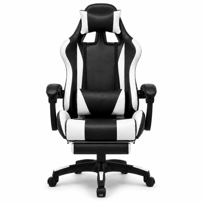 Extralink Gaming | Silla de juego | oficina, rotativa, cubo, blanco y negro, G-526 - Imagen 2