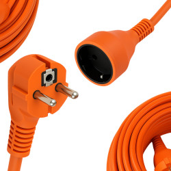 EXTRALINK POWERLINK PRZEDŁUŻACZ ZASILAJĄCY SIECIOWY 50M POMARAŃCZOWY Z UZIEMIENIEM 3 x 1,5 mm2 - Imagem 3