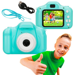 C&aacute;mara Digital Extralink Kids H20 Azul, 1080P 30fps,...
