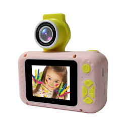 Denver KCA-1350 Pink | Kids digital camera | Flip lens, 2" LCD screen, 400mAh battery - Image 2