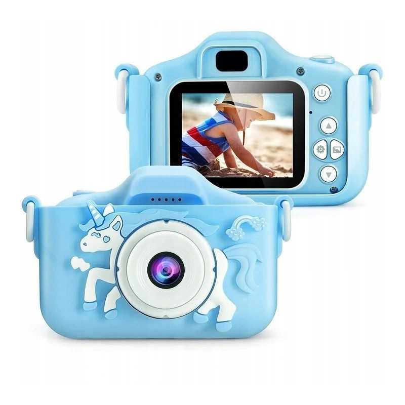 Extralink Kids Camera H29 Single Niebieski | Aparat cyfrowy | 1080P 30fps, wyświetlacz 2.0" - Zdjęcie 2
