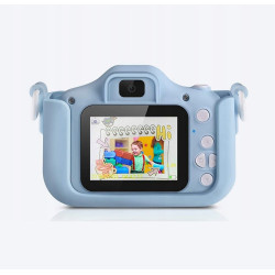Extralink Kids Camera H29 Single Niebieski | Aparat cyfrowy | 1080P 30fps, wyświetlacz 2.0" - Zdjęcie 3
