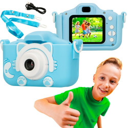 C&acirc;mera Digital Extralink Kids H27 Single Azul, 1080P...