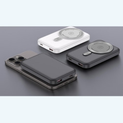 Power Bank Extralink MagSafe 10000mAh, Графит, 38.5Wh PD20W+15W USB-C USB-A - Изображение 2