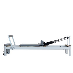 EXTRALINK PROFESIONALNE ŁÓŻKO DO PILATESU REFORMER DO PILATESU ZE STOPU ALUMINIUM SZARY - Imagem 2