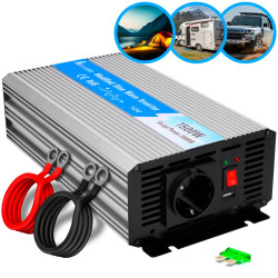Автомобильный инвертор Extralink OPIP-1500W 12V, 1500W...