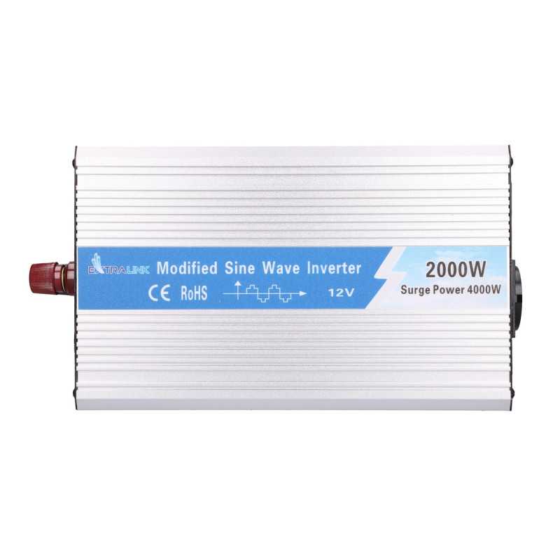 Extralink OPIM-2000W | Car voltage converter | 12V, 2000W modified sine - Image 7