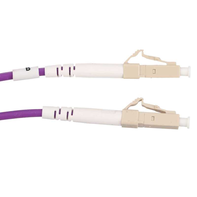 Extralink LC/UPC-LC/UPC | Patchcord | Wielomodowy, OM4, Duplex, 3mm, 5m - Zdjęcie 2