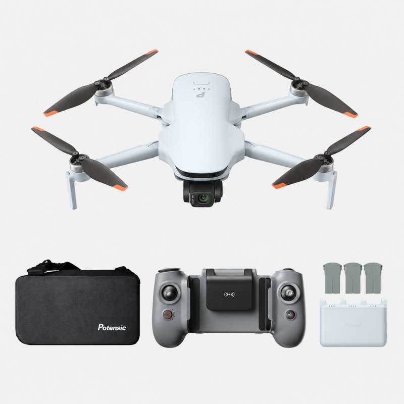 POTENSIC ATOM 3 STANDARD REMOTE FLY MORE COMBO | DRON | SZARY - Изображение 2
