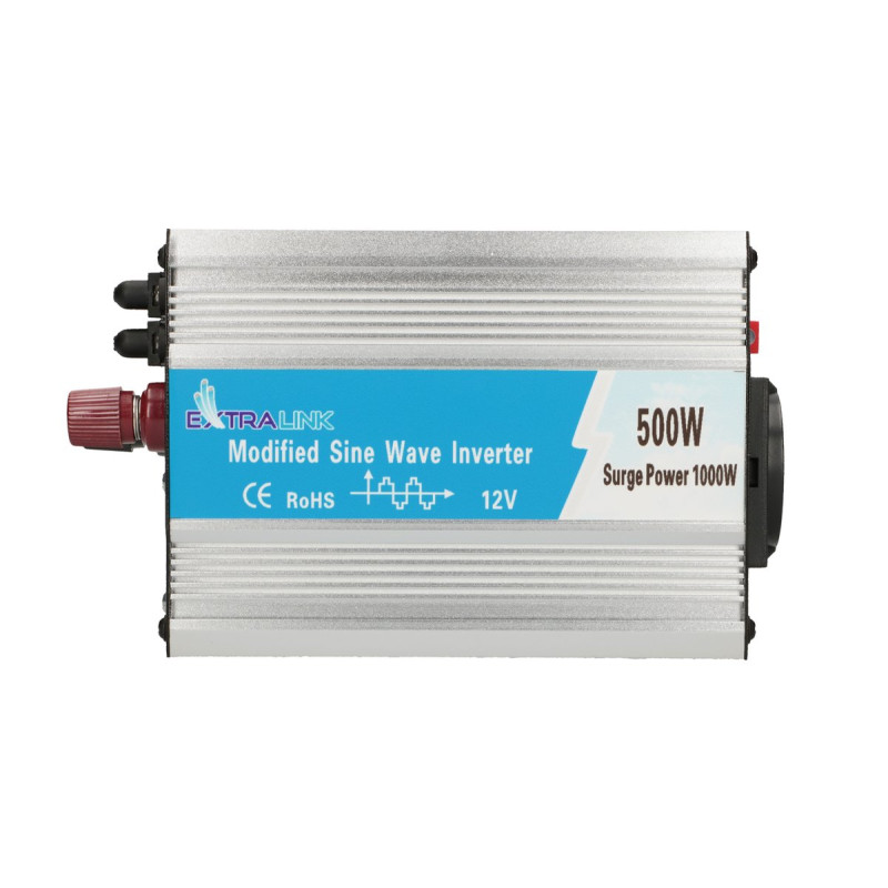 Extralink OPIM-500W Araç Invertörü, 12V 500W Modifiye Sinüs, USB-A, USB Type C - Görsel 3