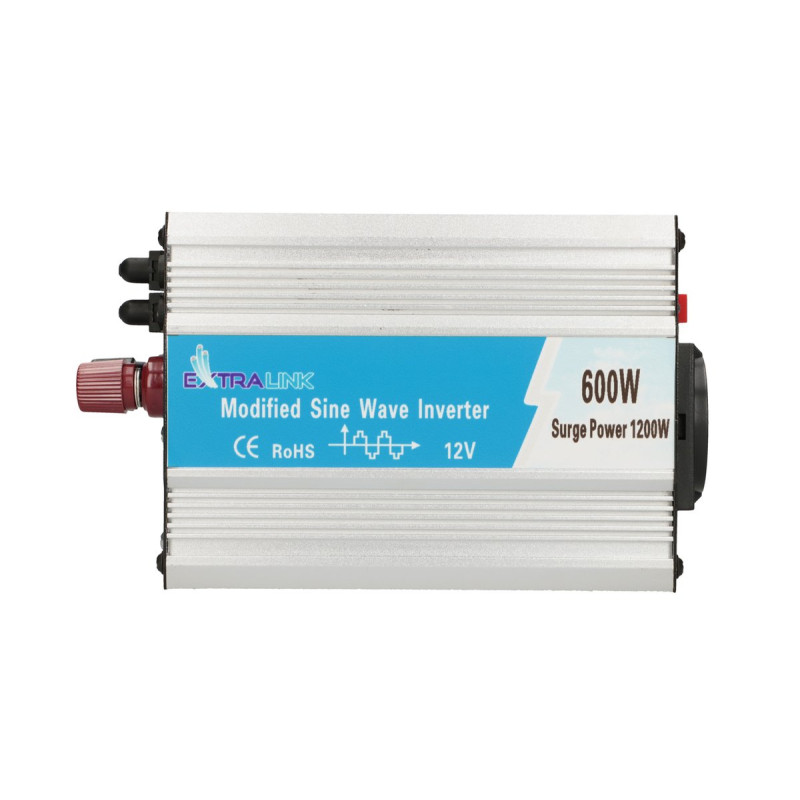 Extralink OPIM-600W | Spannungswandler | 12 V, 600 W modifizierter Sinus, USB-A, USB Type C - Bild 3