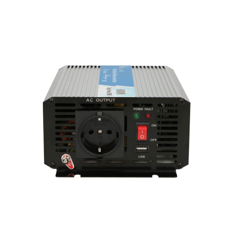 Extralink OPIP-600W | Convertidor de voltaje | 12V, 600W sinusoidal pura, USB-A, USB Type C - Imagen 4