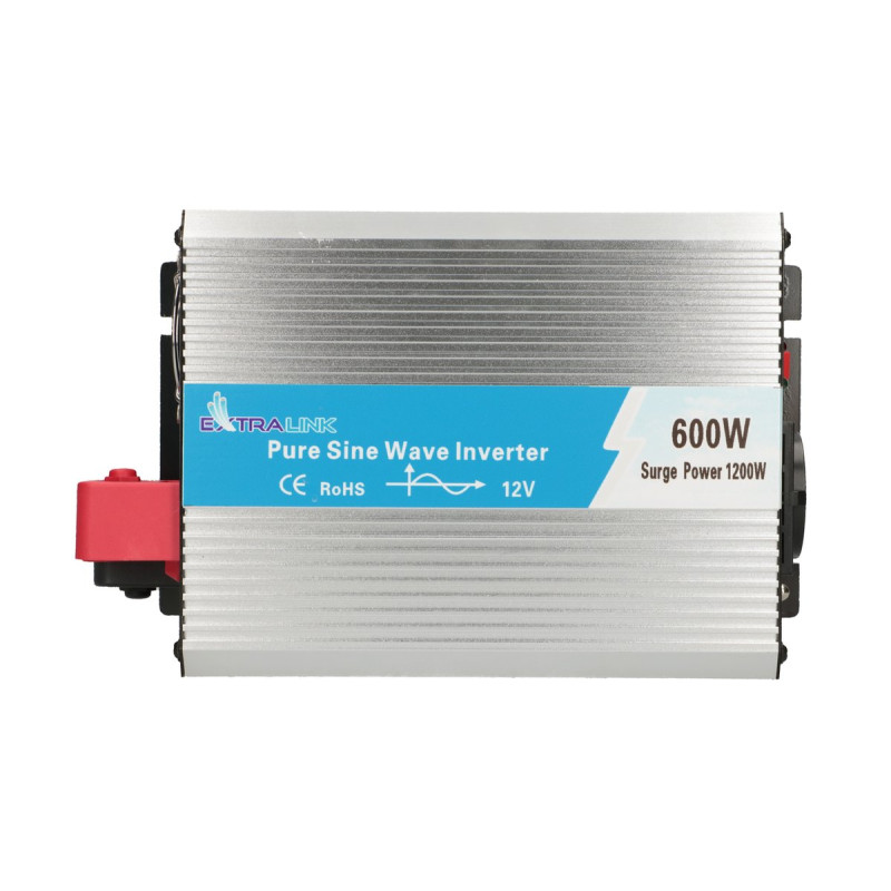 Extralink OPIP-600W | Conversor de tensao | 12V, 600W seno puro, USB-A, USB Type C - Imagem 5
