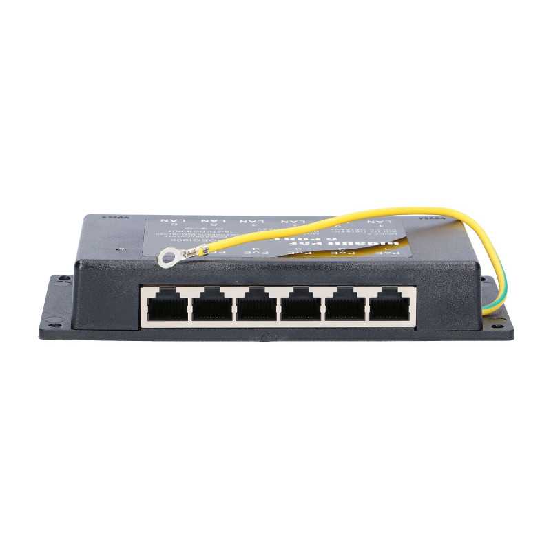 Extralink 6 Puertos | Gigabit PoE Inyector | 6x 1000Mb/s RJ45 - Imagen 3