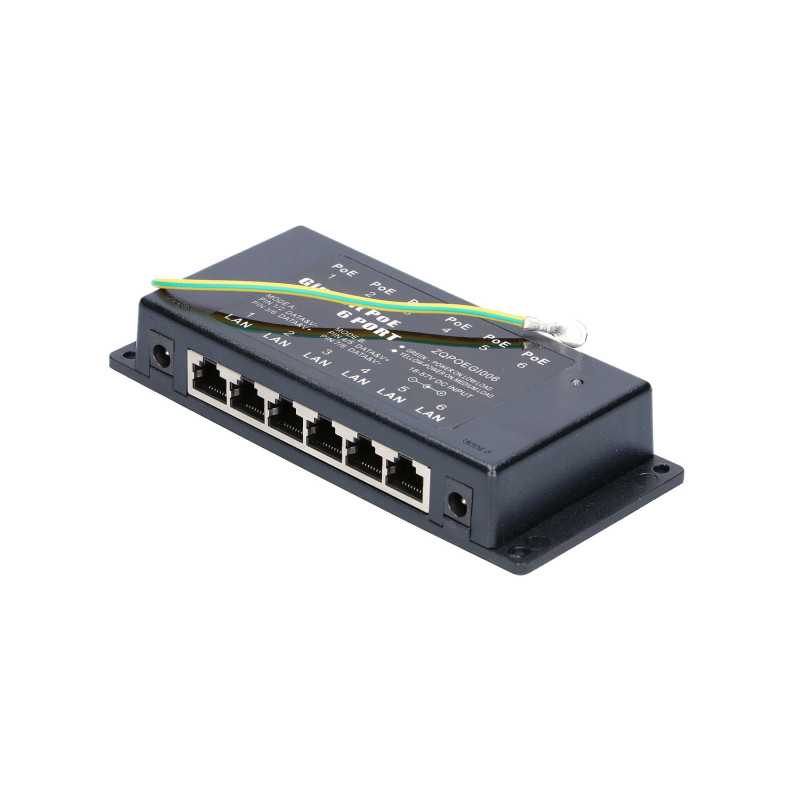 Extralink 6 Port | Gigabit PoE Injector | 6x 1000Mb/s RJ45 - Image 6
