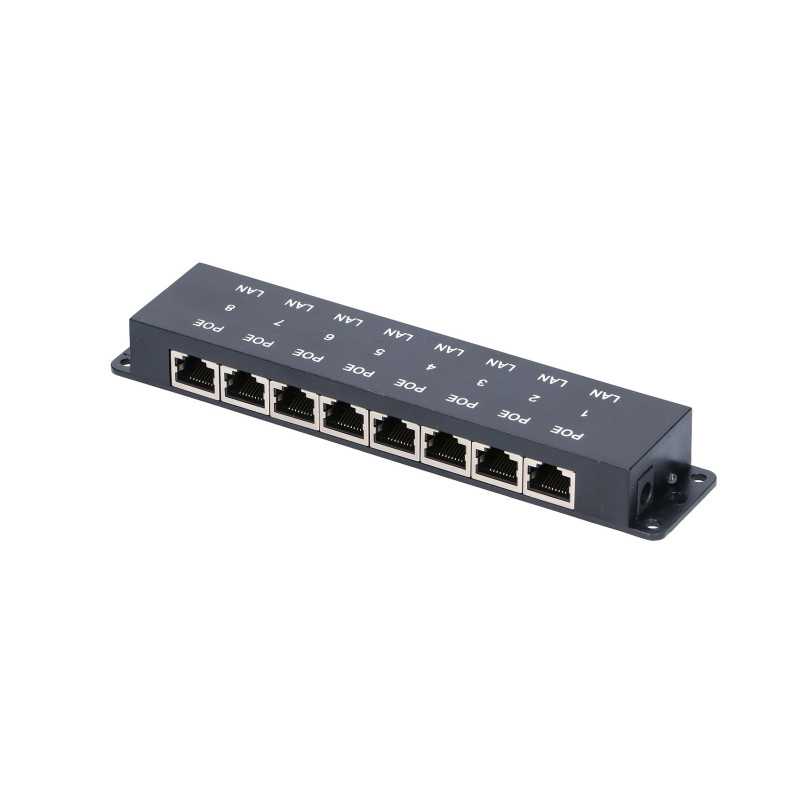 Extralink 8 Portový | PoE Injector | 8x 100Mb/s RJ45 - Obrázek 4
