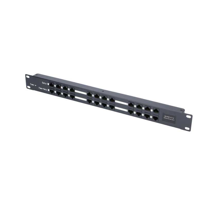 Extralink 12 Puertos | PoE Inyector | 12x 100Mb/s RJ45, Rackmount - Imagen 4