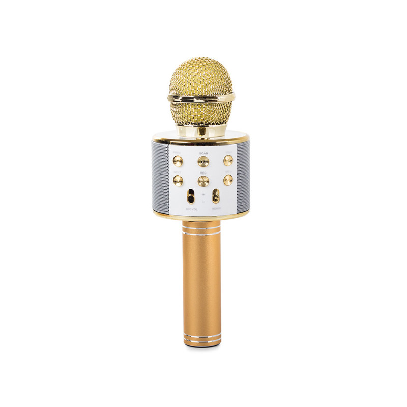 Extralink | Drahtloses Mikrofon | mit Lautsprecher, Bluetooth, gold - Bild 2