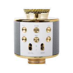 Extralink | Micrófono inalámbrico | con altavoz, Bluetooth, dorado - Imagen 4