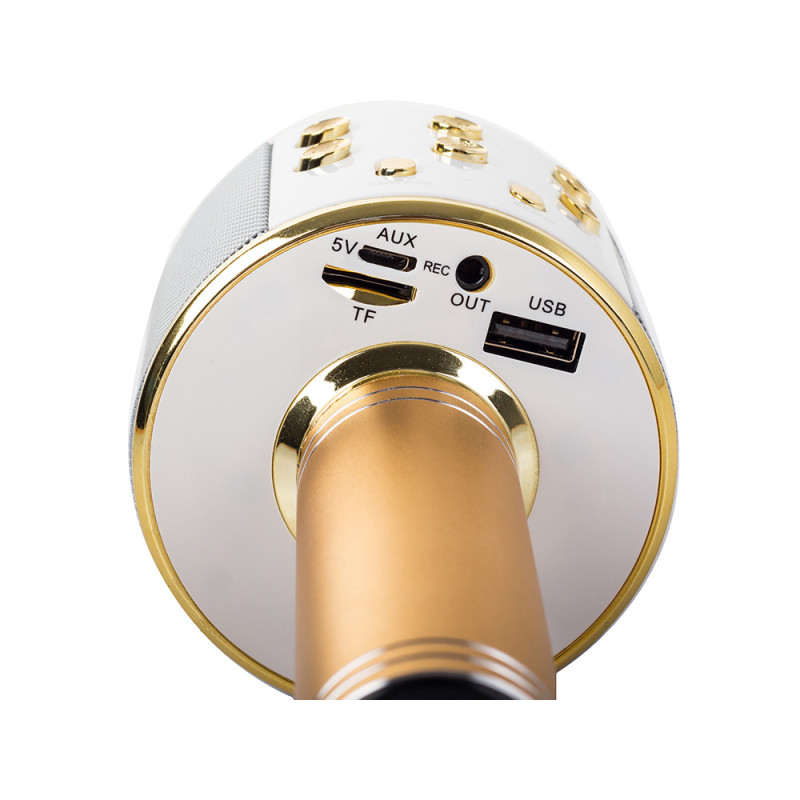 Extralink | Microfono senza fili | con altoparlante, Bluetooth, oro - Immagine 8