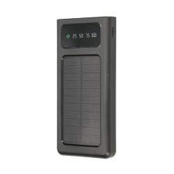 Extralink EPB-091 10000mAh Black | Powerbank | Solar Power bank, USB-C - Image 3