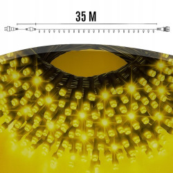 Extralink | Lampki choinkowe | świąteczne, 35m, 500 LED, ciepłe, białe, wewnętrze, zewnętrzne - Zdjęcie 5