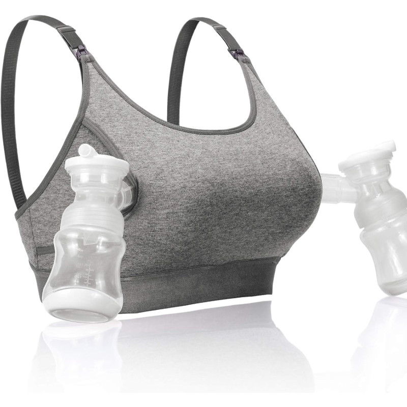 MOMCOZY YN08 HANDS-FREE PUMPING BRA GREY L - Изображение 2