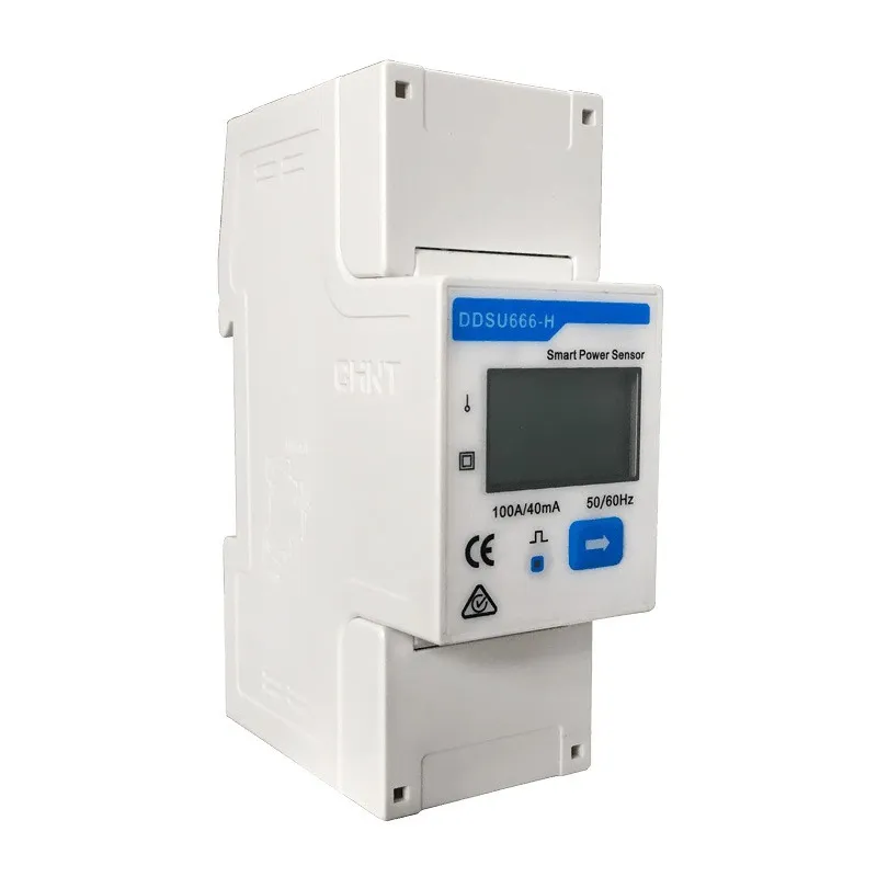 Contador de energía monofásico, 1p2w, Pantalla LCD, Medición a través de Transformadores de Corriente hasta 100A, Comunicación R