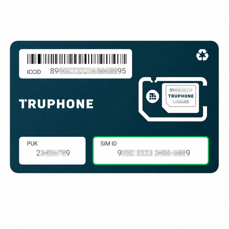 Teltonika Truephone Global SIM Card | Karta SIM | roaming 500 MB, 110 krajów, ważność 5 lat, karta do trackerów GPS - Zdjęcie 2