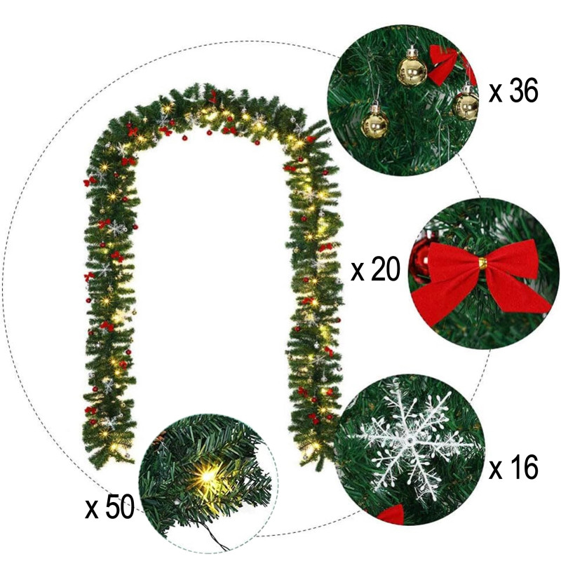 Guirnalda de luces LED Extralink para árbol de Navidad - Imagen 4