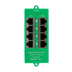 Extralink 4 Port | Gigabit PoE Injector | Active, 4 ports Gigabit 802.3at/af, Mode A - Immagine 4