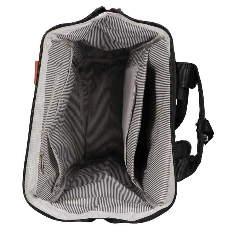BLACK FOREST TORBA PLECAK KABINOWY PODRÓŻNY 40X30X15 CM + KOSMETYCZKA - KM02 CZARNY - Obrázek 8