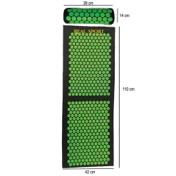 Extralink Acupressure Mat, Set with Pillow for Back Pain, Large XXL Akumata - Image 7