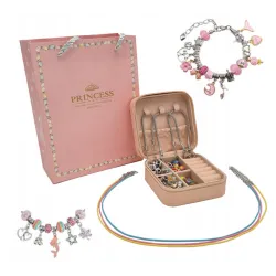 Extralink Zestaw do tworzenia biżuterii robienia bransoletek charms 66el + torba