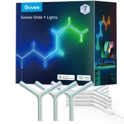 Govee H6065 Y Shape Light Panel 7-pack Oświetlenie LED RGBIC, 2.4GHz Wi-Fi, Bluetooth
