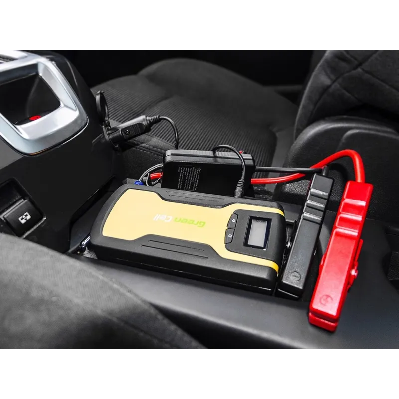 Green Cell CJS01 Car Jump Starter Portable Power Bank, Powerbank, 11100 mAh, Li-Polymer, 5V 2.1A (USB)