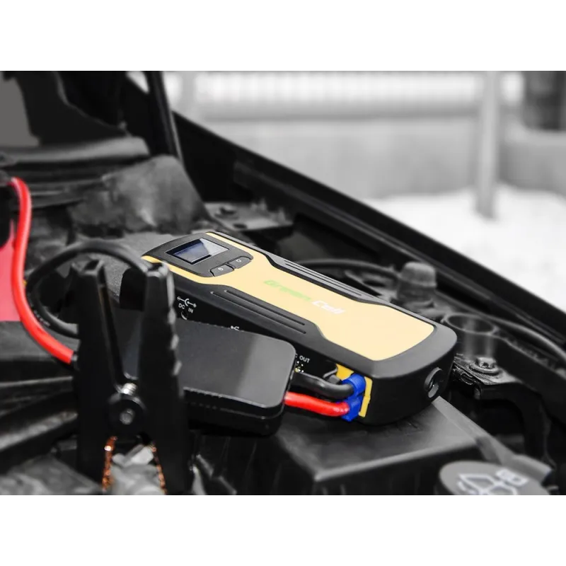 Green Cell CJS01 Autostarthilfe Tragbare Powerbank, Powerbank, 11100 mAh, Li-Polymer, 5V 2.1A (USB)