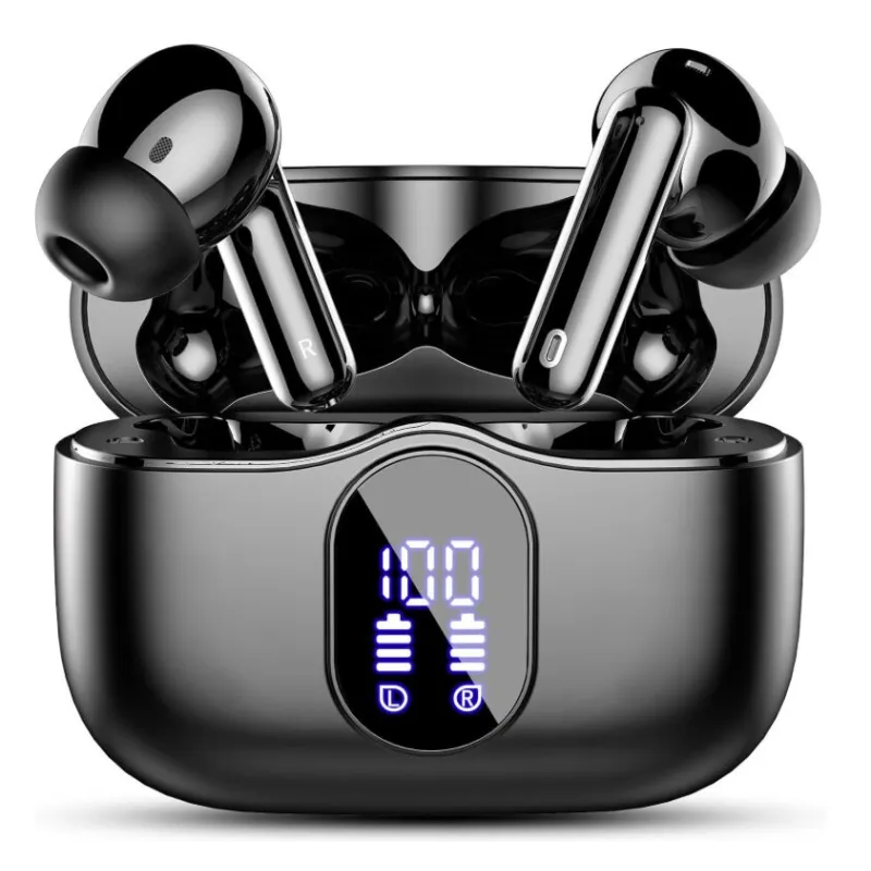 EXTRALINK LIFESTYLE SŁUCHAWKI Z WYŚWIETLACZEM PIXELBUDS CZARNE