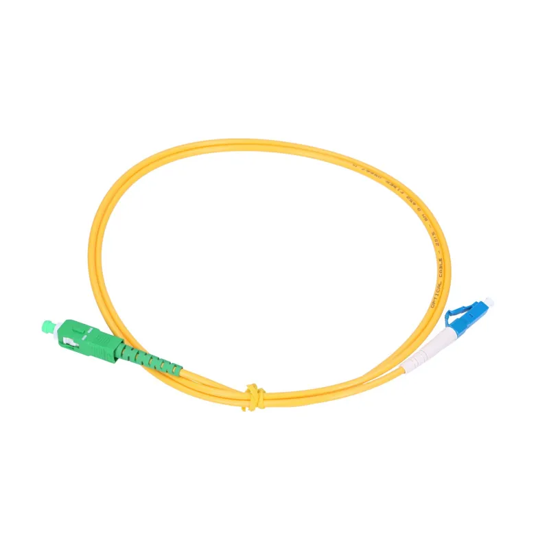 Patch cord Extralink SC/APC-LC/UPC, jednomódový, simplex, G652D, 3mm, 1m