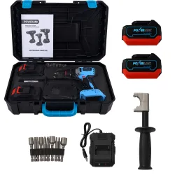 EXTRALINK POWERLINK AKUMULATOROWA WIERTARKO-WKRĘTARKA UDAR Z RĄCZKĄ PWL-06 13MM 20V 2X4AH