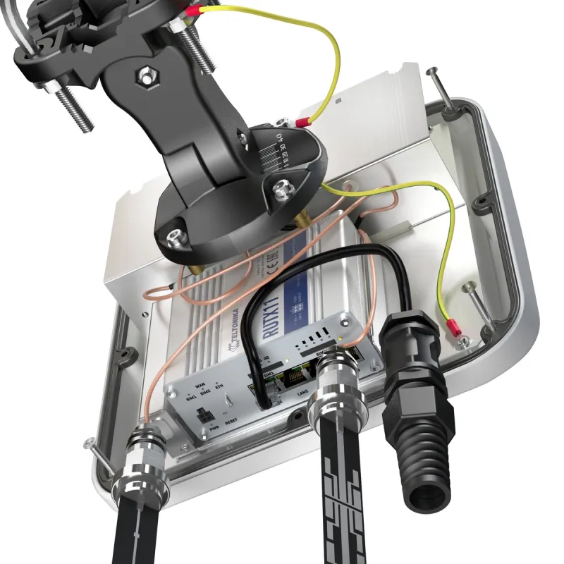 Wi-Fi + LTE + GPS + Bluetooth Anteni QuWireless QuMax AX11M, Teltonika RUTX11 için