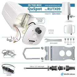 QuWireless QuSpot AX09S | LTE + GPS Antenna | for Teltonika RUTX09