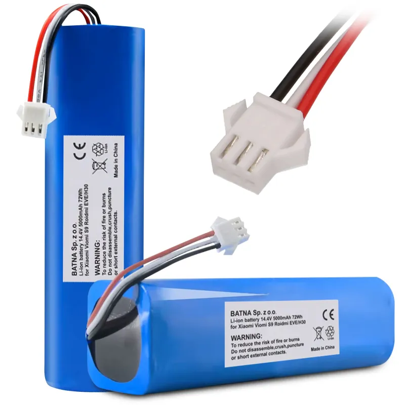Batería, batería recargable Roidmi Eve/H30 H18650CH-4S2P, 5000mAh 14.4V 72Wh