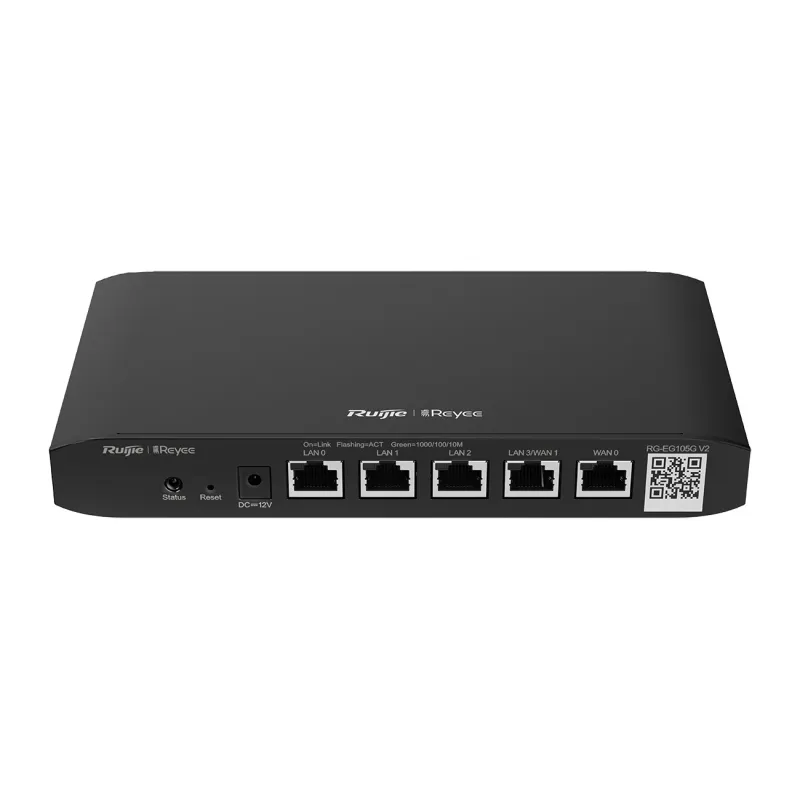 Router Ruijie Reyee RG-EG105G V2, 5x RJ45 1000Mb/s, 100 Usuarios, Gestión en la Nube