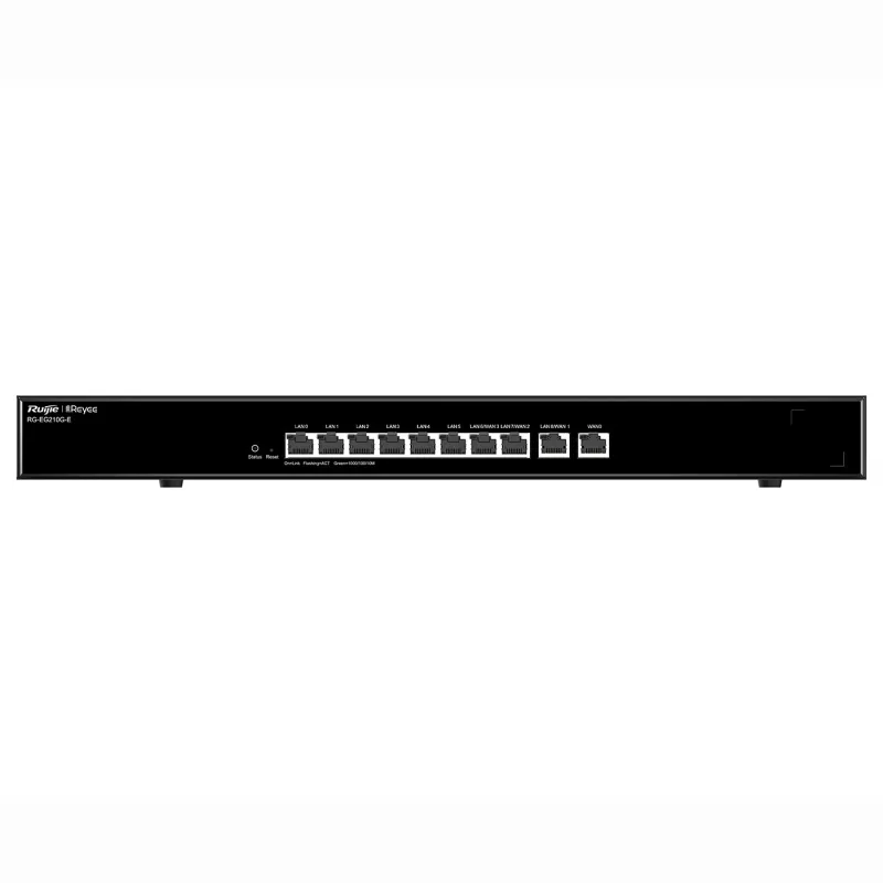 Router Ruijie Reyee RG-EG210G-E, 10x RJ45 1000Mb/s, 200 Utenti, Gestione Cloud