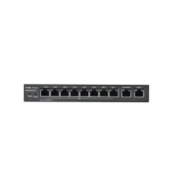 Roteador Ruijie Reyee RG-EG210G-P, 10x RJ45 1000Mb/s, 8x PoE+, 70W, 100 usuários, gerenciamento em nuvem